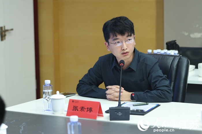 人民数据数智创新部主任张素博发言。人民网 李昱辰摄